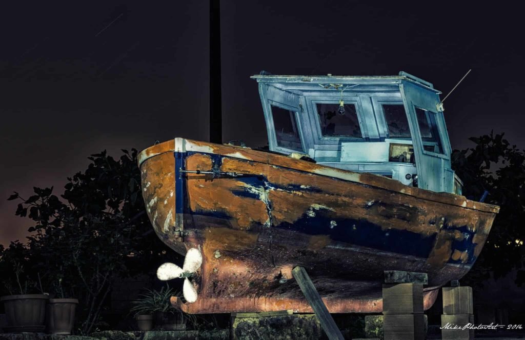 Flash Painting boat La barca by ©Mike Photo Art