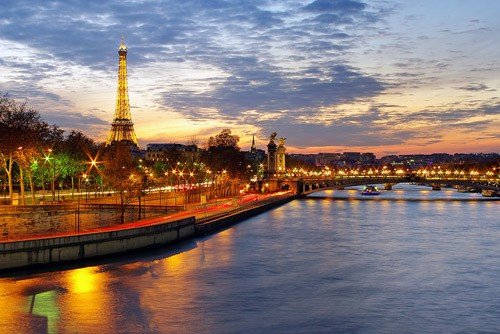 Paris Skyline at Sunset by James Whitesmith
