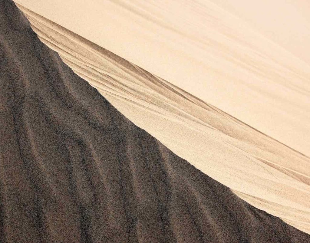 aerial photo of dunes and sand texture.