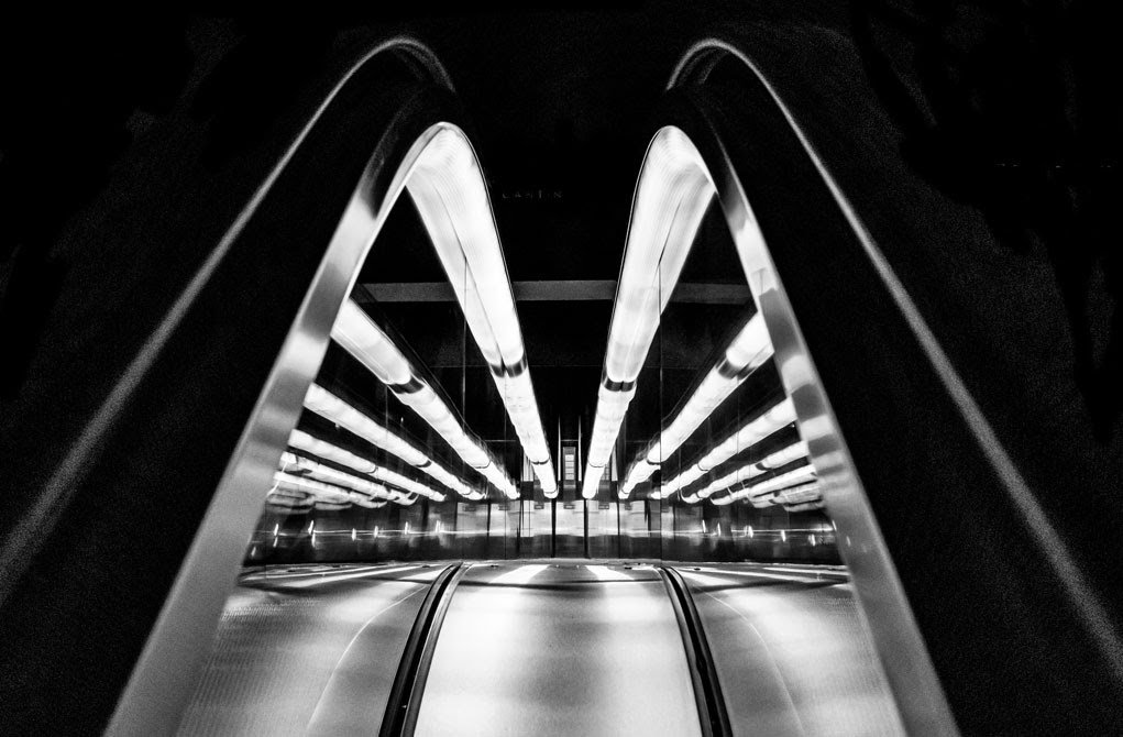 Abstract modern black and white.