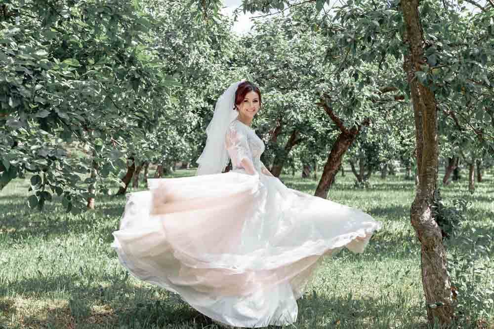 making the most of your wedding dress for a bridal portrait.