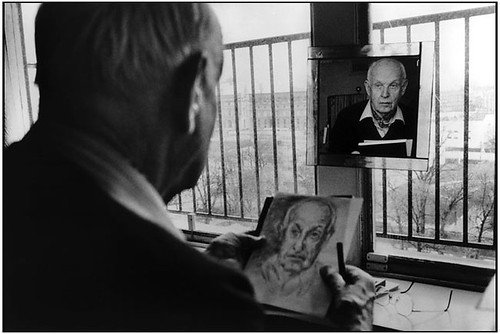 Self portrait image by Henri Cartier-Bresson.