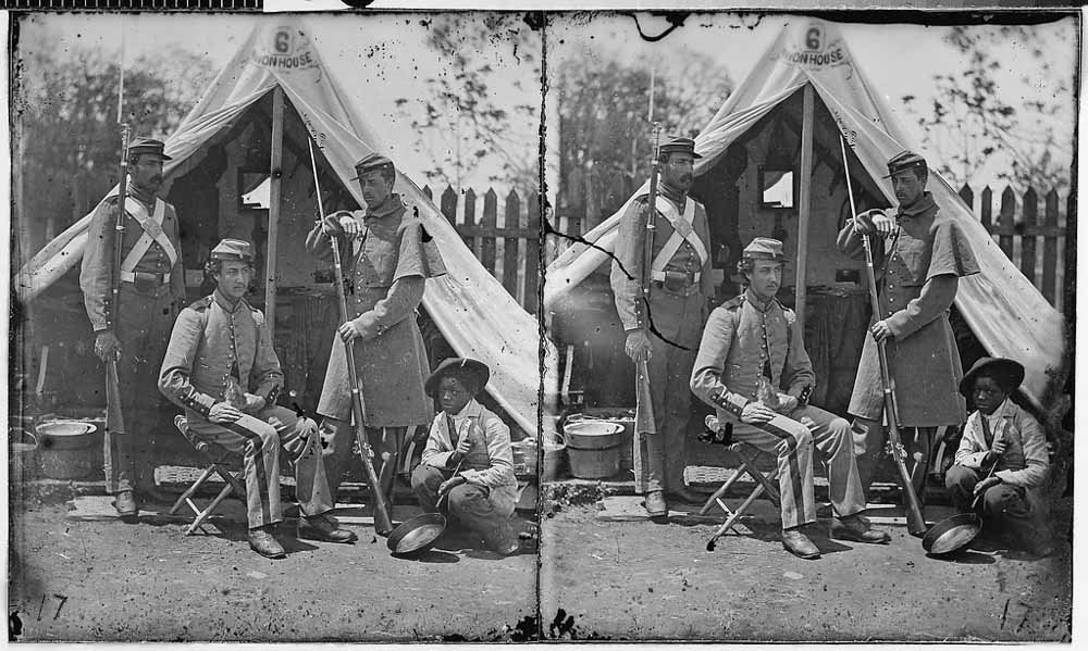 Soldiers portraits by Mathew Brady during the civil war.