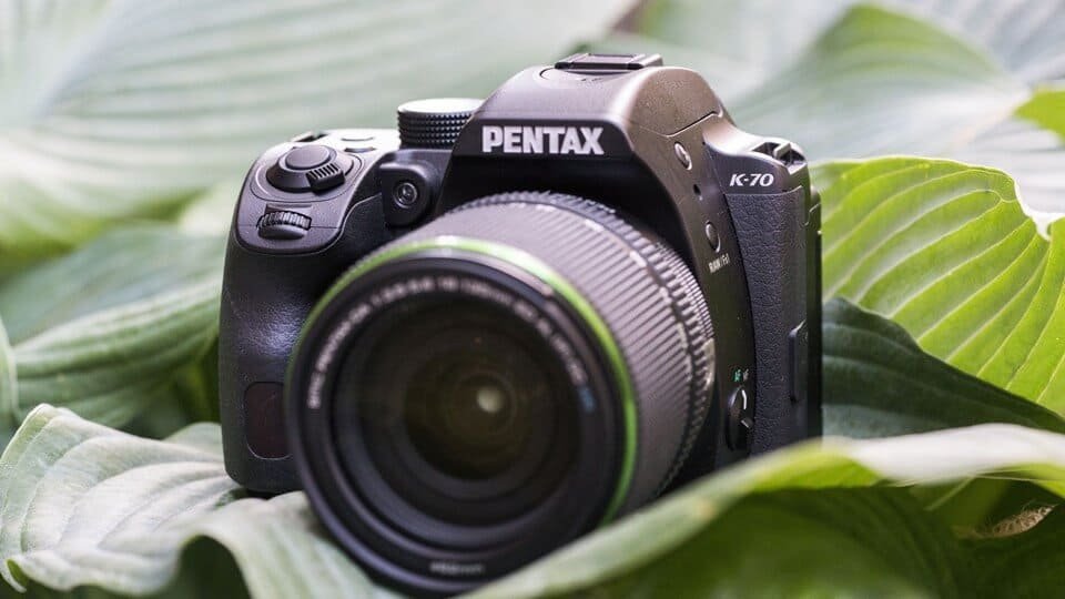 Pentax K-70 is made with made weather-sealed body and features a large optical viewfinder.
