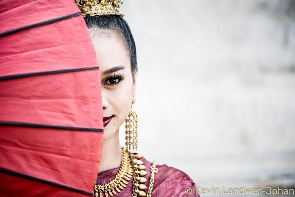 Lightroom watermark added to photo of Thai woman.