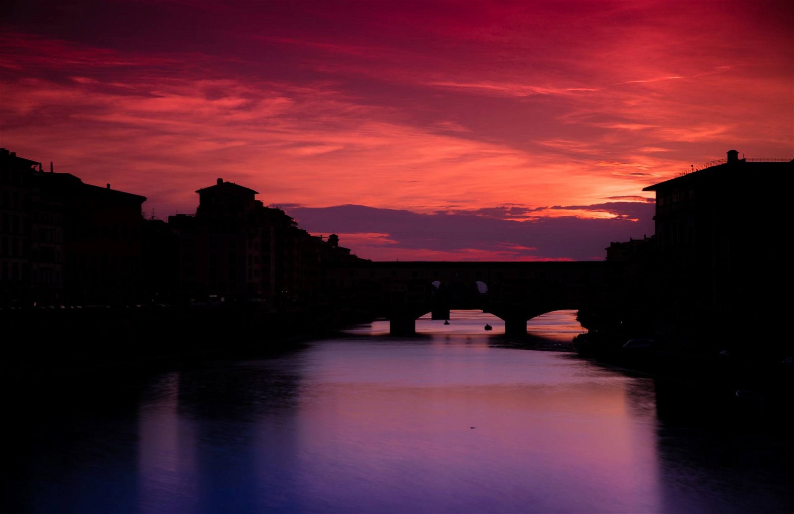 city of Florence by sunset.