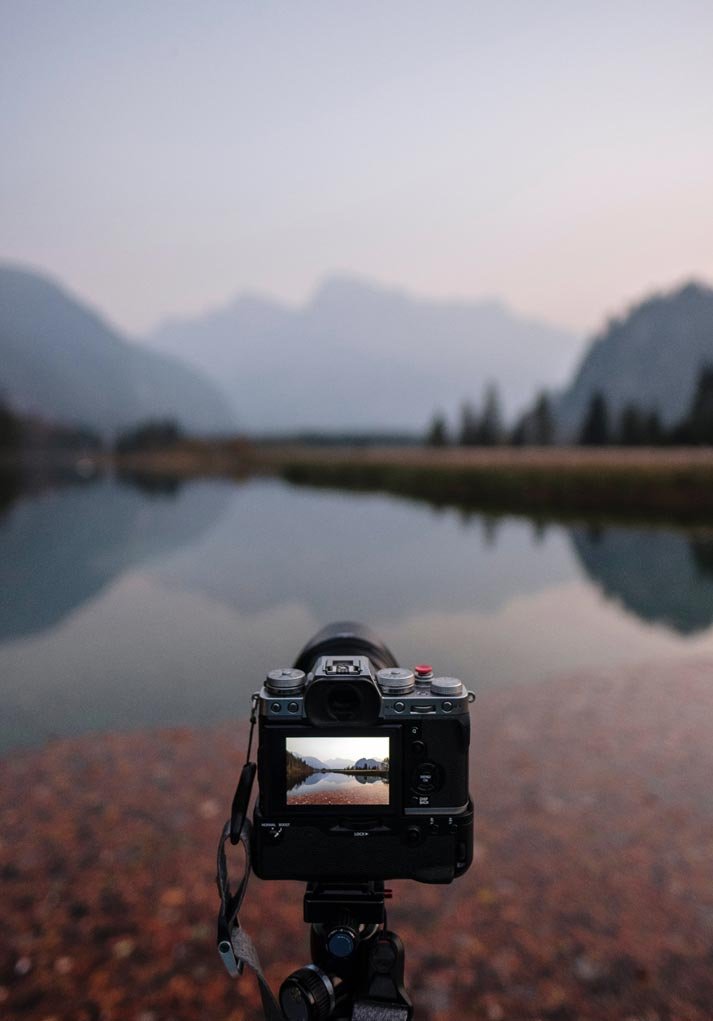 landscape with camera.