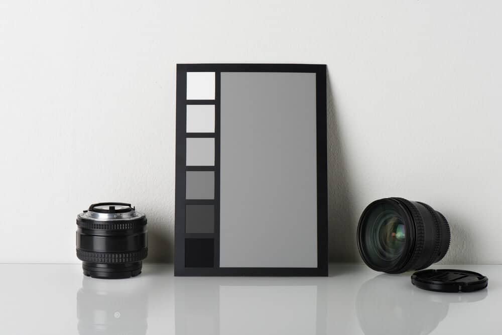 white balance card for product photography.