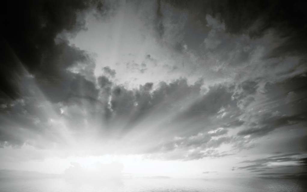 sunrise photography in black and white.