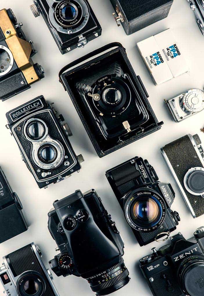 photography cameras and accessories.