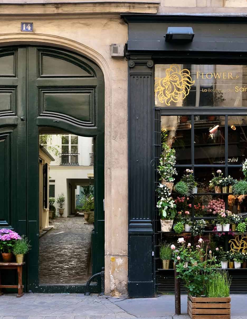paris flower shop photography