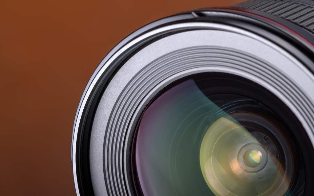 cropped image of a lens.