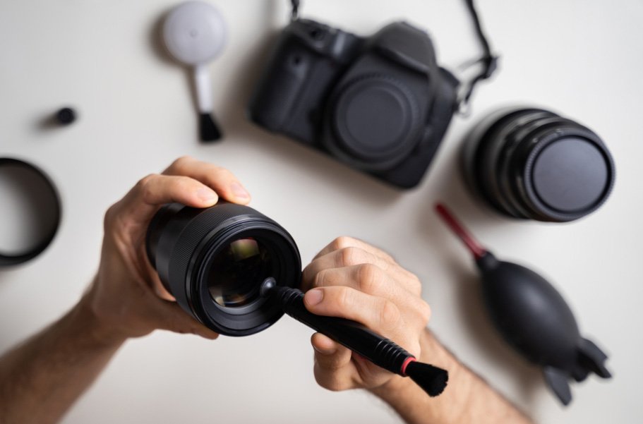 tools you need to clean a camera lens.