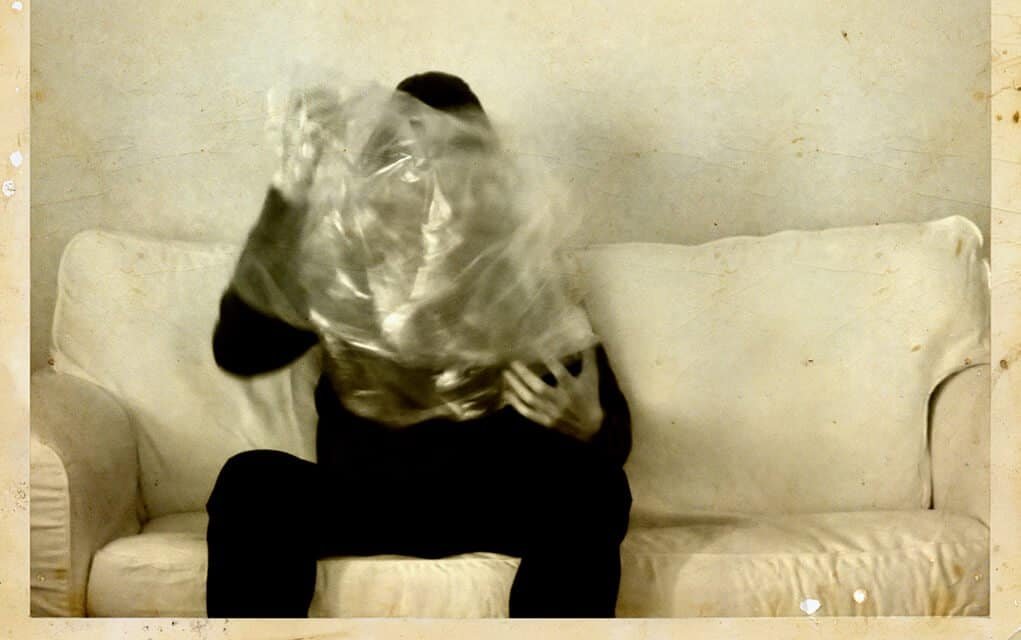 vintage photography - person holding ectoplasm.