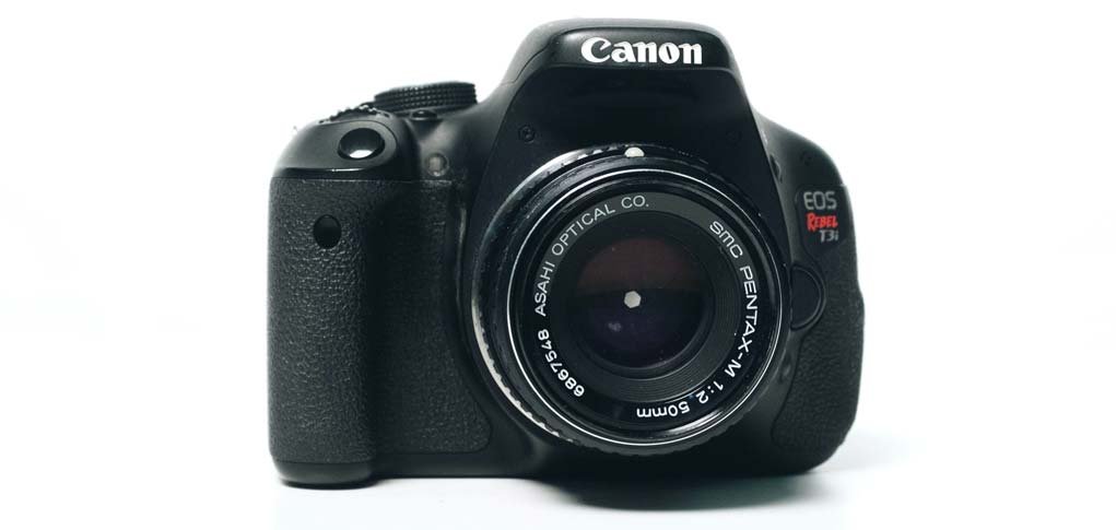 Canon DSLR camera.
