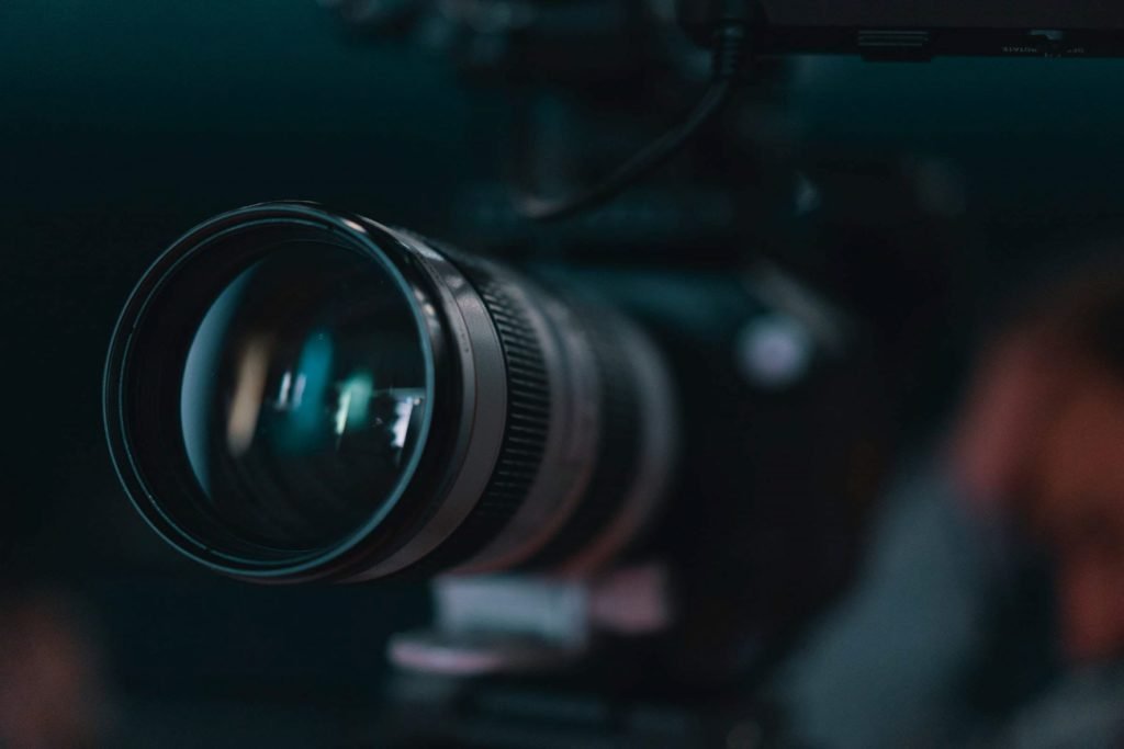 macro photo of camera lens.
