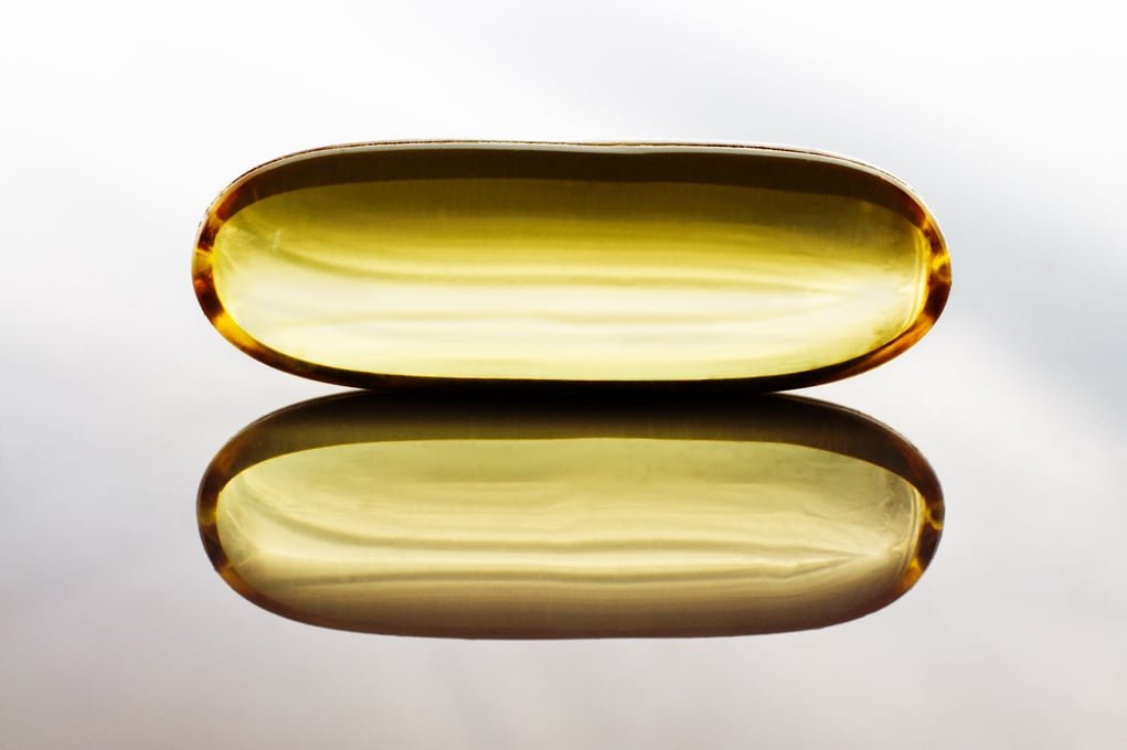 capsule with reflection.